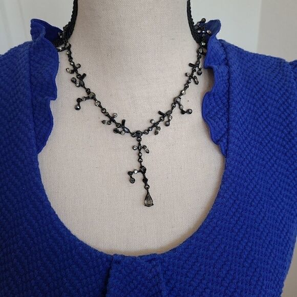 Cookie Lee Black Austrian Crystal Necklace - Picture 3 of 7